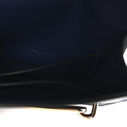 Hermes Evercolor Bi-Color Roulis Slim Wallet Bleu Saphir Bleu France 8 of 9