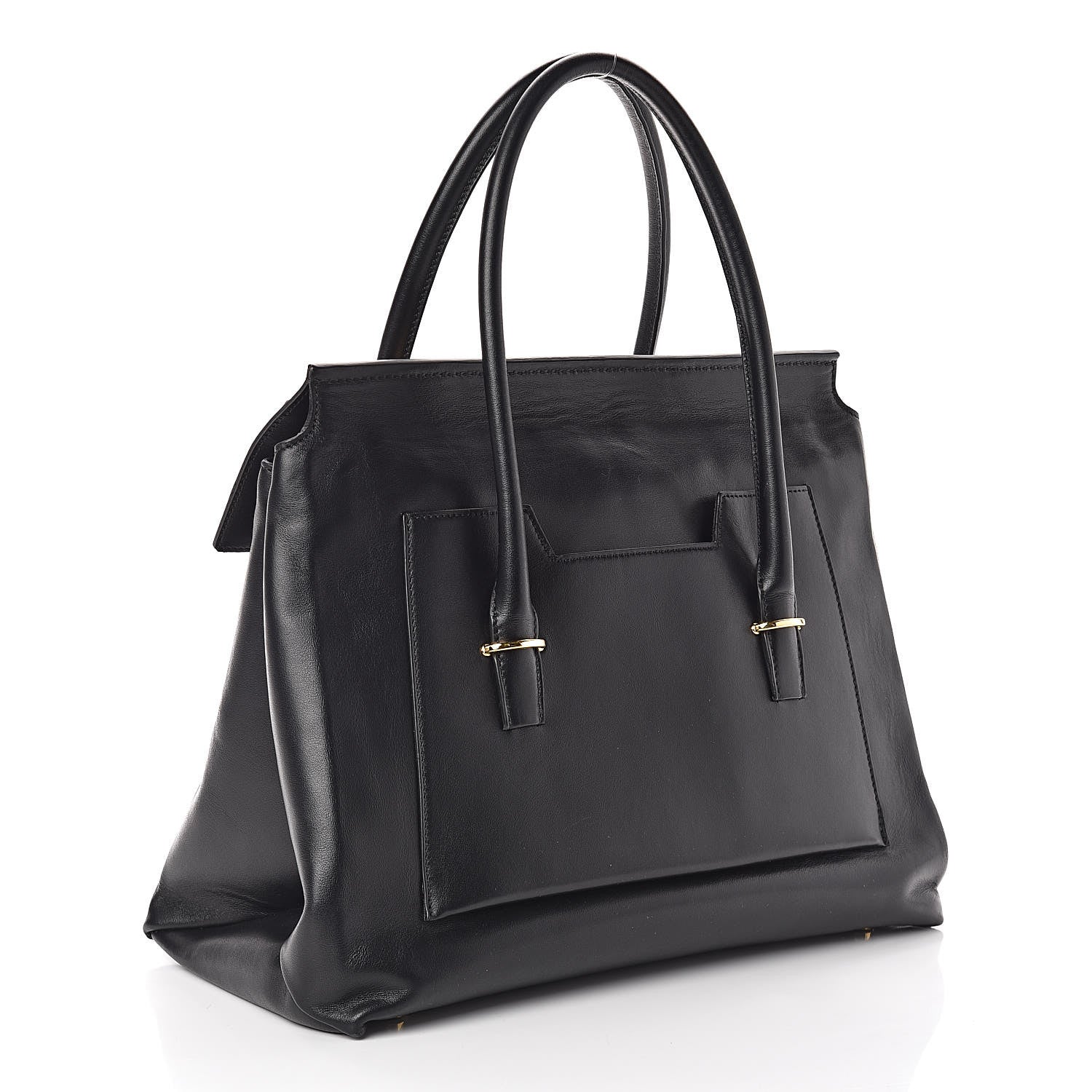 Tom Ford Smooth Calfskin Large Icon Bag Black 3 of 8