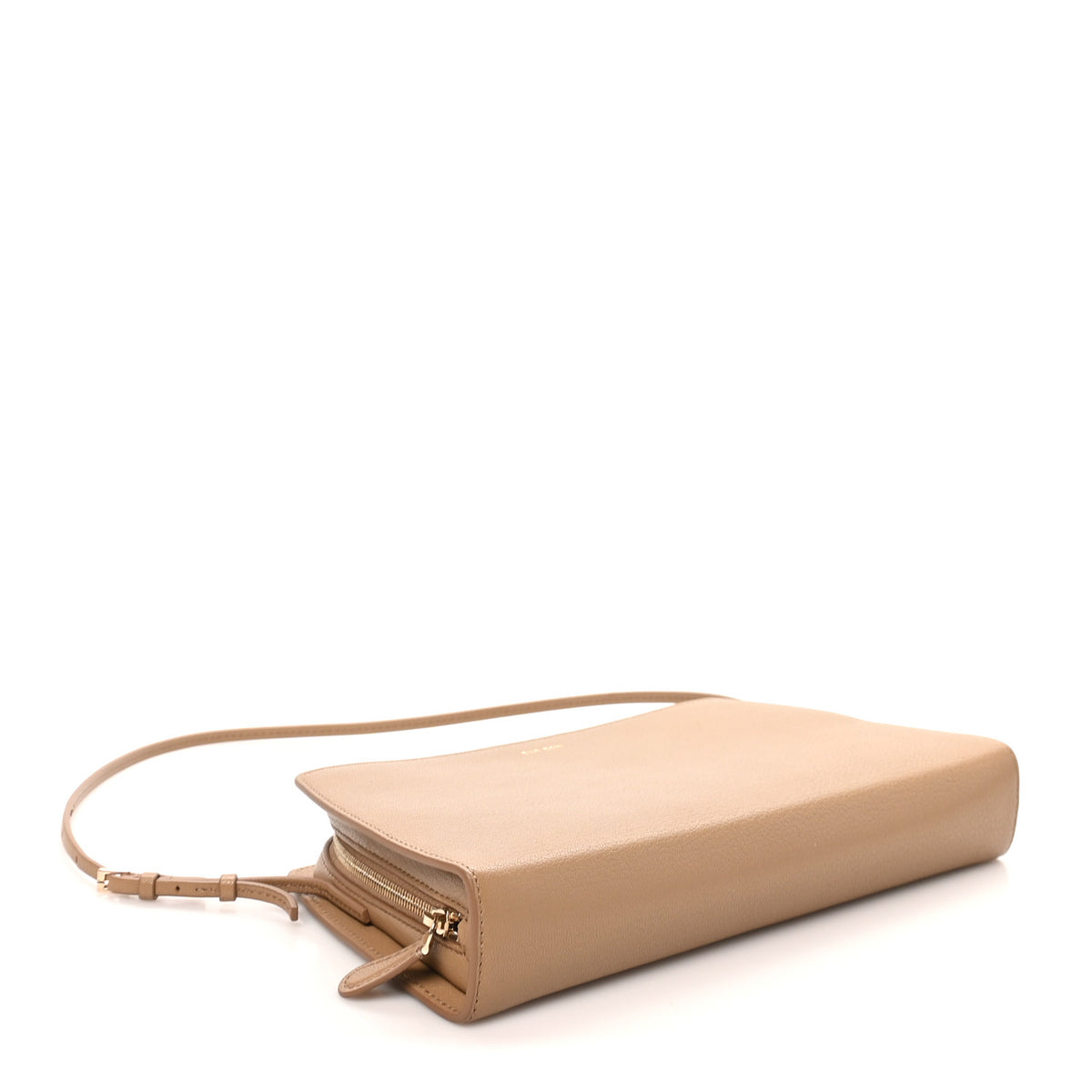 Saddle Calfskin Dalia Baguette Shoulder Bag Warm Chestnut