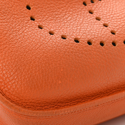 Hermes Taurillon Clemence Evelyne III GM Orange 12 of 15