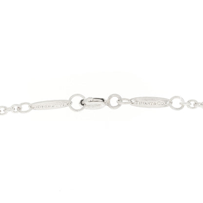 Tiffany Sterling Silver Cultured Pearl 7.5-8mm Elsa Peretti Open Heart Lariat Necklace 5 of 6