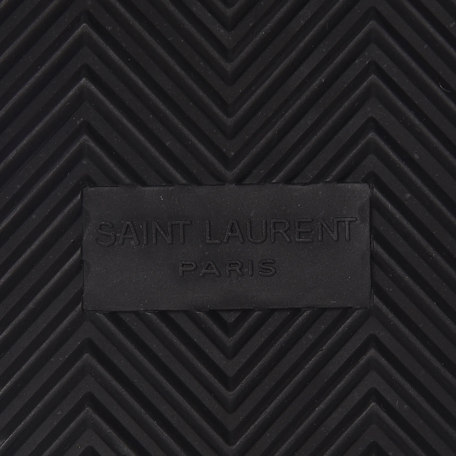 Saint Laurent Lambskin Joan Slide Sandals 35.5 Black 7 of 9