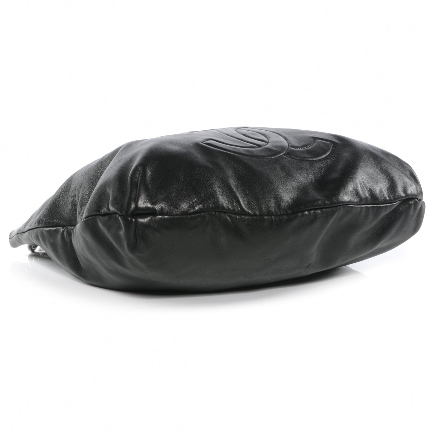 Lambskin Soft and Chain Large Hobo Black