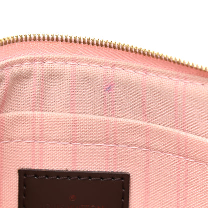 Louis Vuitton Damier Ebene Neverfull MM GM Pochette Rose Ballerine 11 of 11
