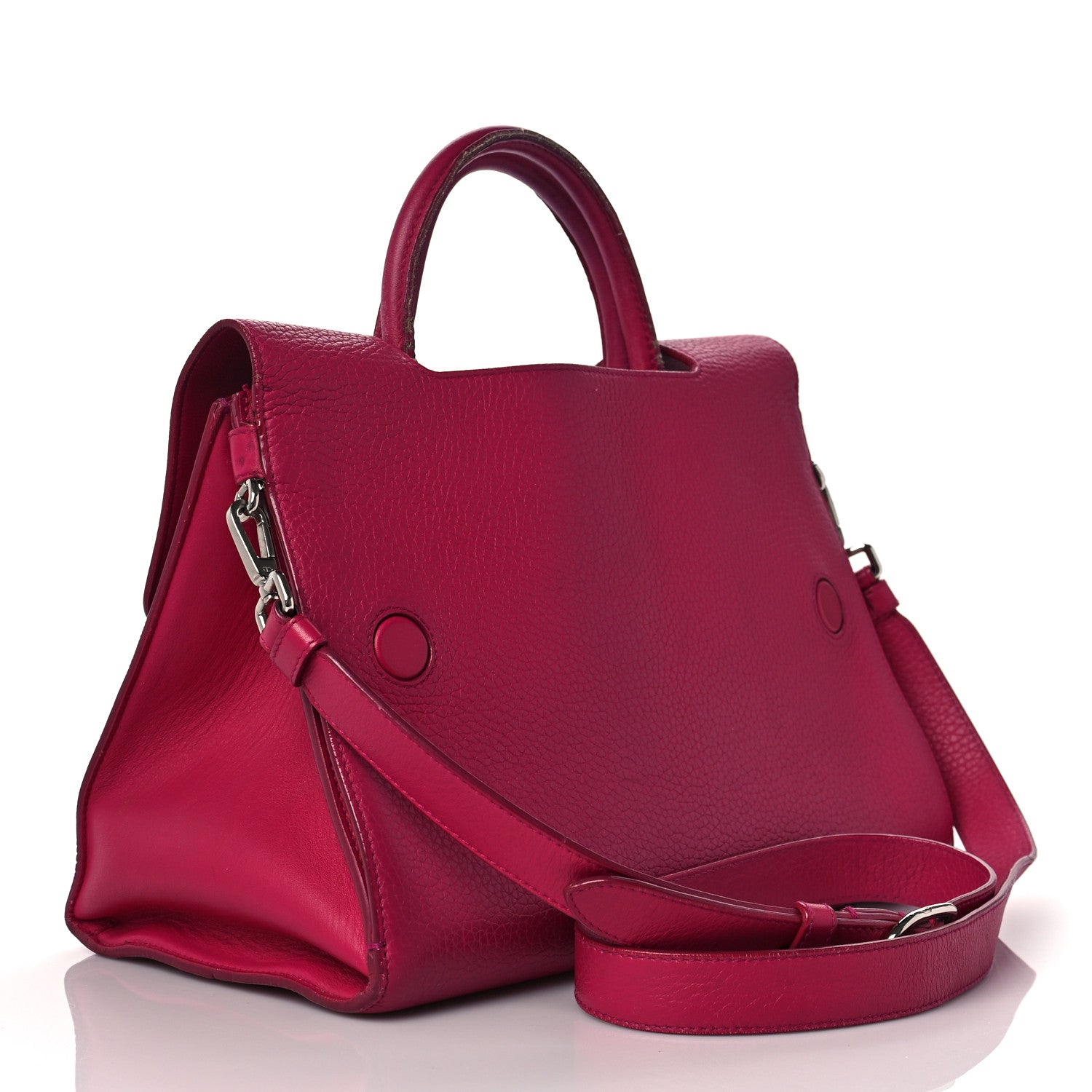 Christian Dior Bullcalf Medium Diorever Flap Fuschia 3 of 15