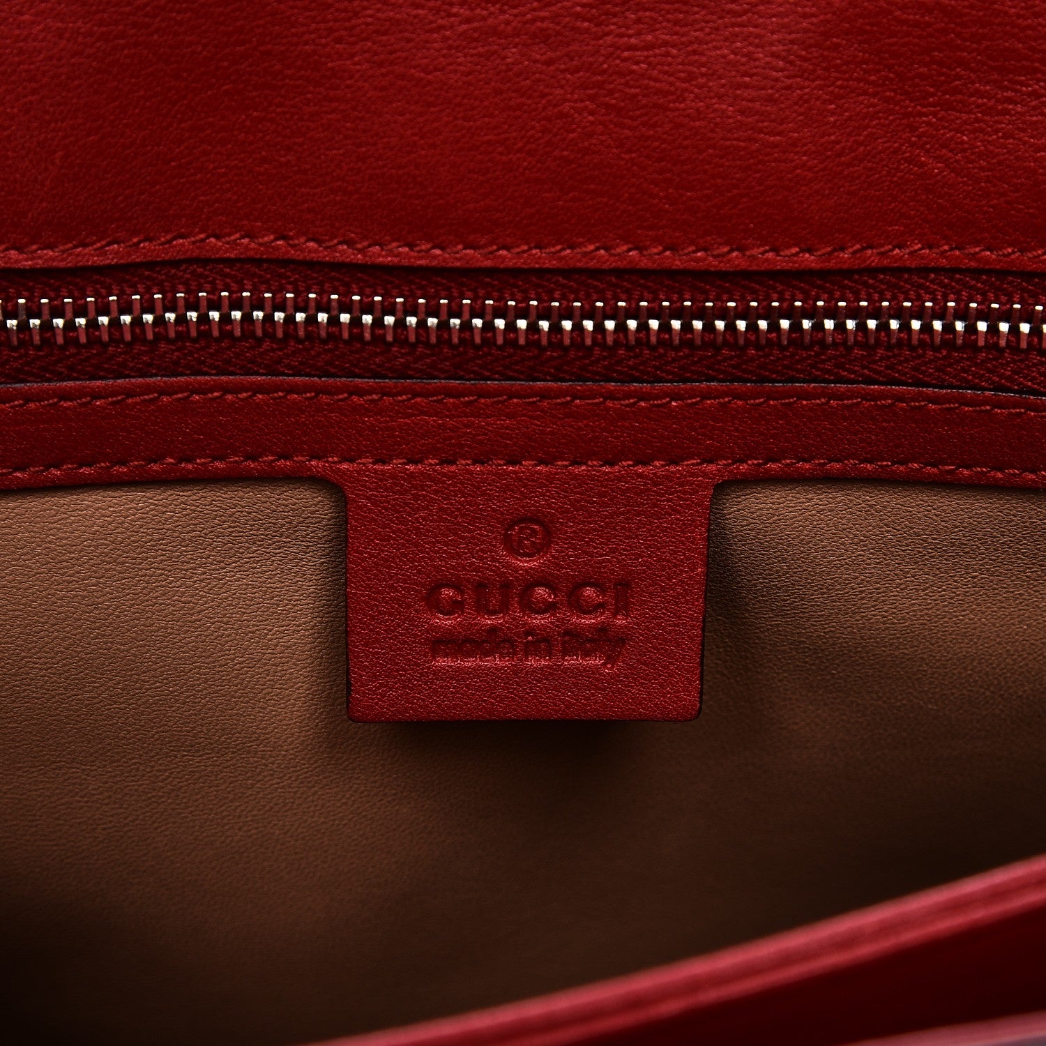 Gucci Regent Calfskin Bamboo Medium Lady Lock Top Handle Bag Red 6 of 13