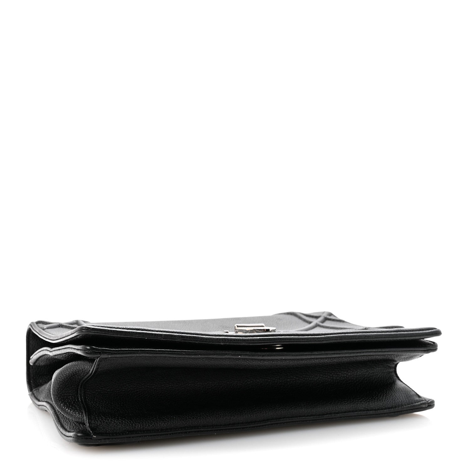 Christian Dior Grained Calfskin Medium Diorama Flap Bag Black 4 of 10