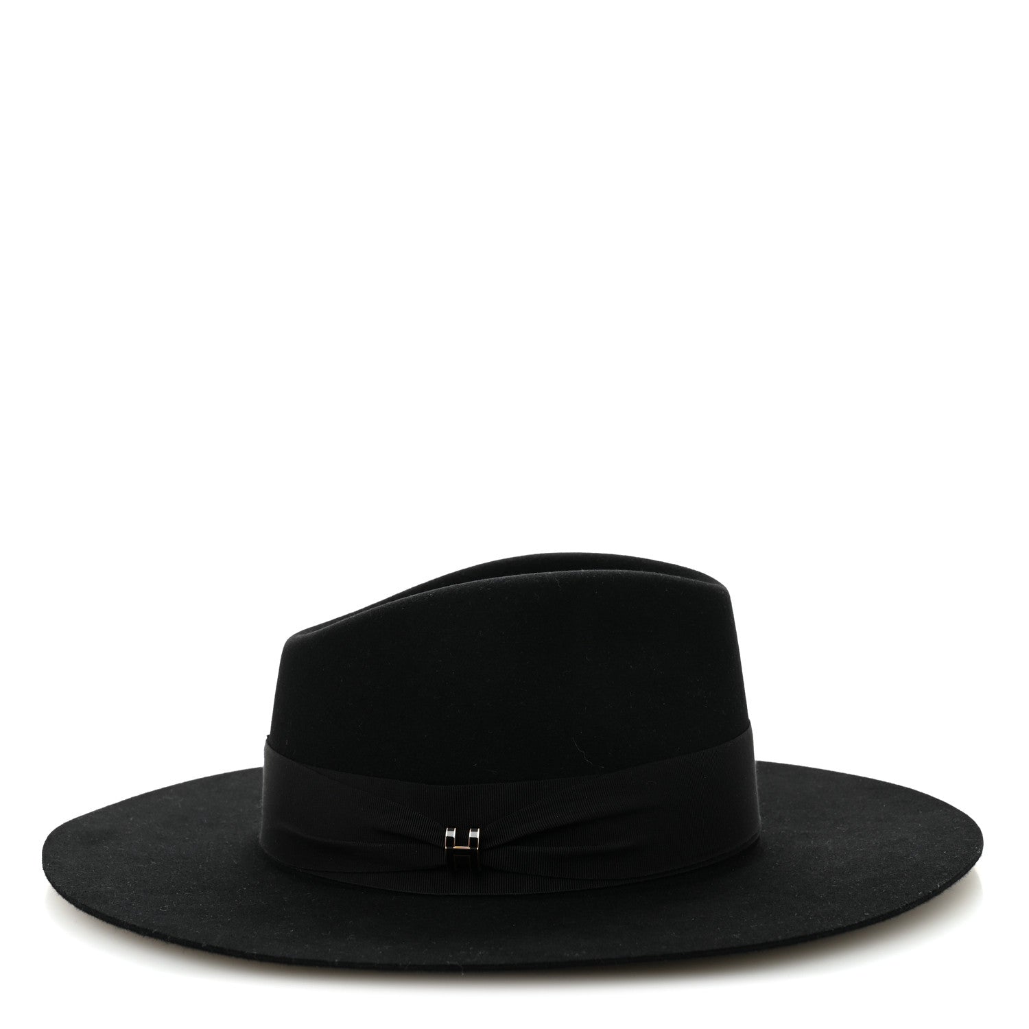 Hermes Rabbit Felt Farrah Pop H Hat 57 Black 6 of 9