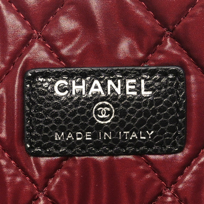 Chanel Caviar Quilted Large Cosmetic Case Black 6 of 11