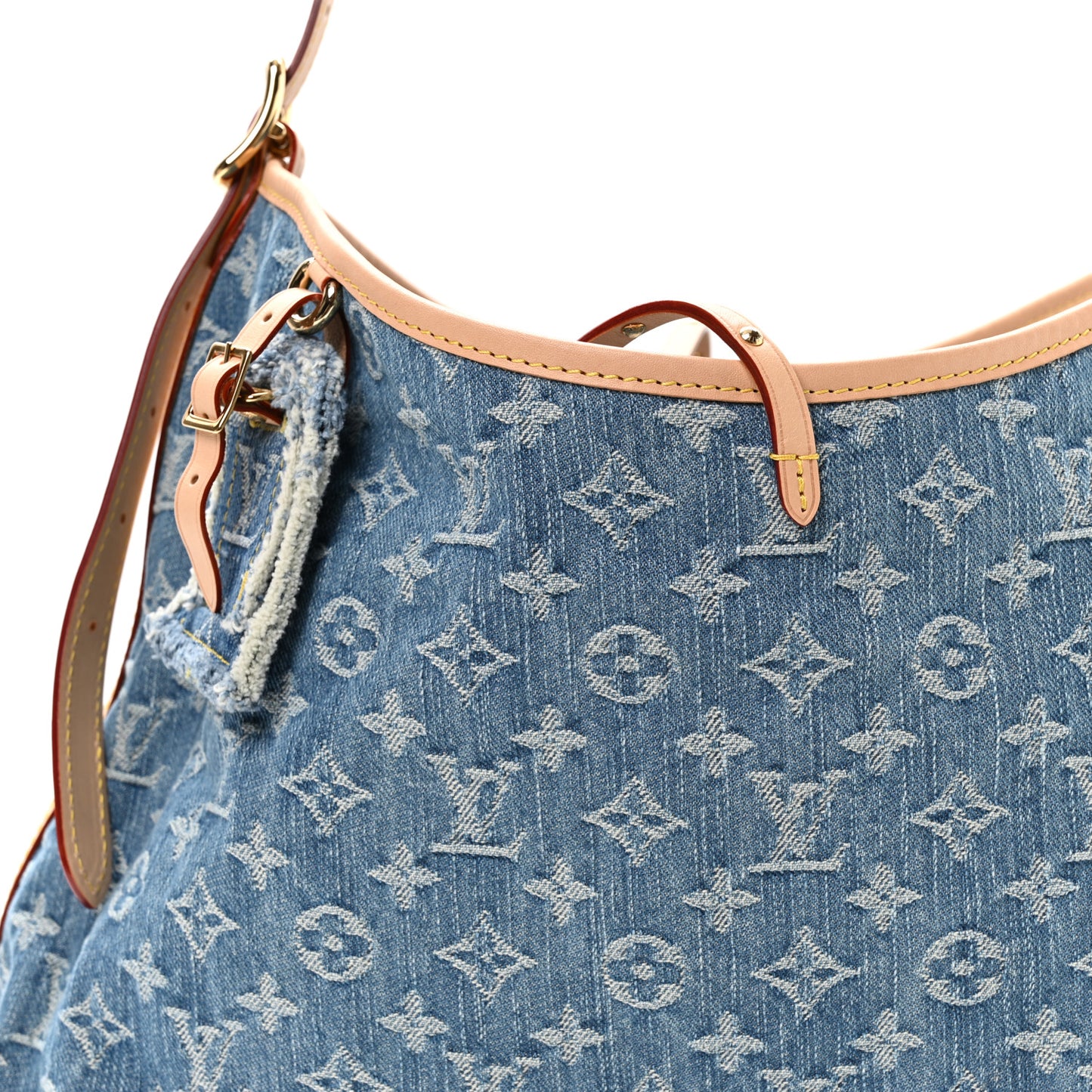 Monogram Denim CarryAll MM Blue