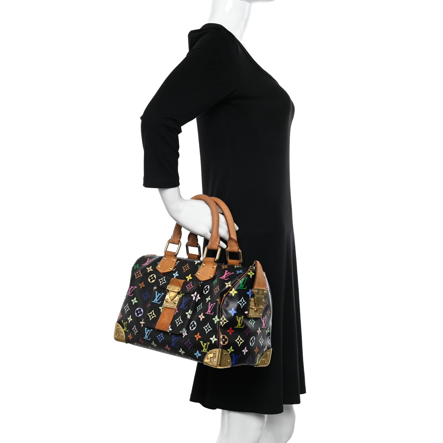 Monogram Multicolor Speedy 30 Black