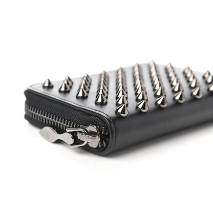 Christian Louboutin Calfskin Spiked Panettone Coin Purse Black 6 of 11