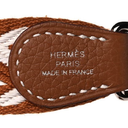 Hermes Taurillon Clemence Allegro Evelyne TPM Gold Cornaline White 6 of 10