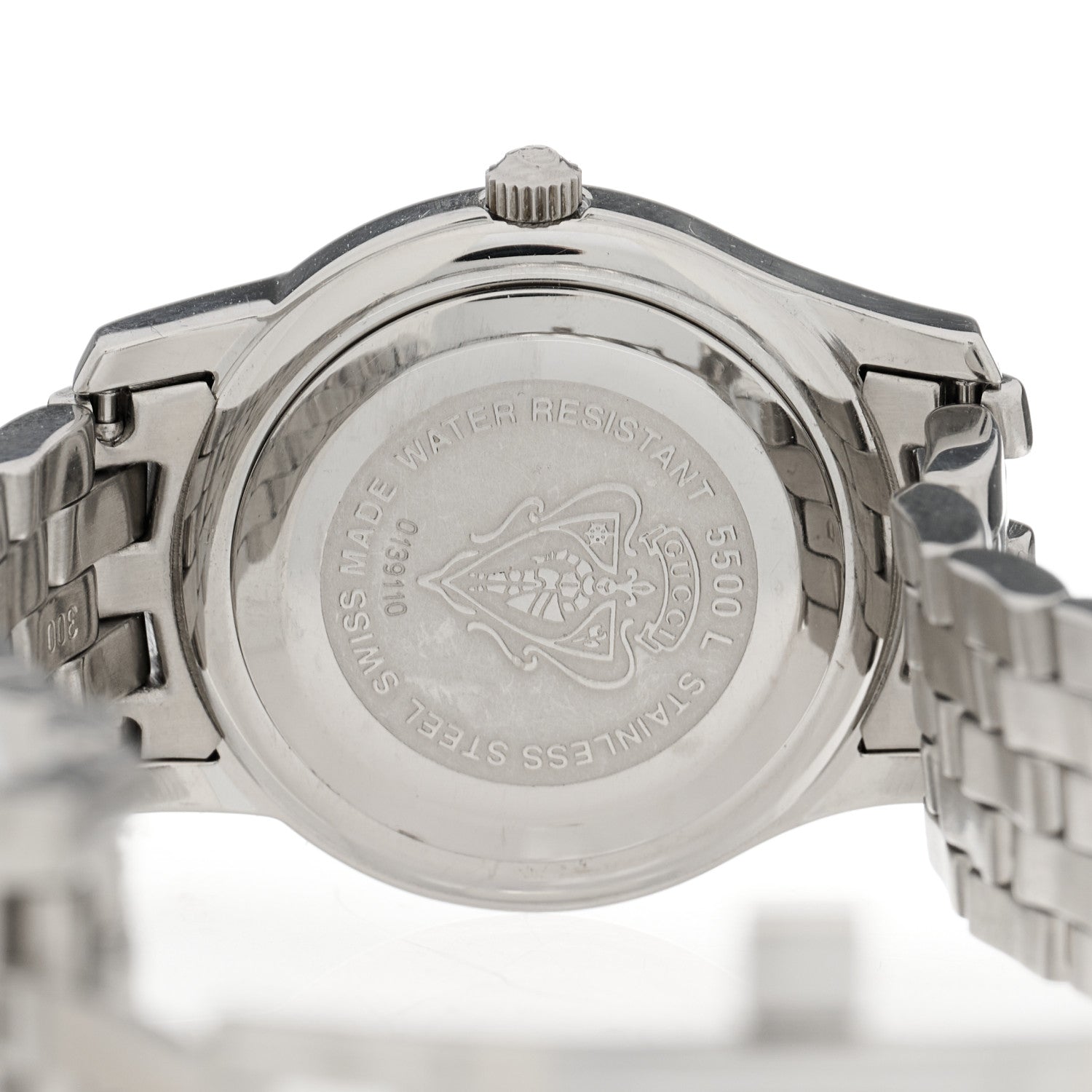 Gucci Stainless Steel Diamond Mother of Pearl 27mm 5500L Quartz Watch 4 of 4