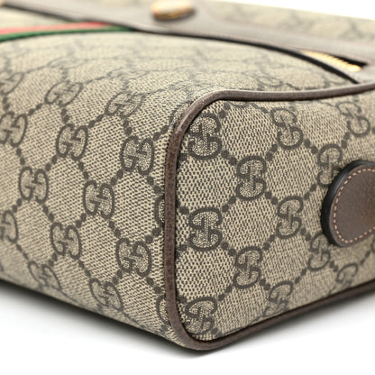 Gucci GG Supreme Monogram Web Small Ophidia Shoulder Bag Brown 9 of 13