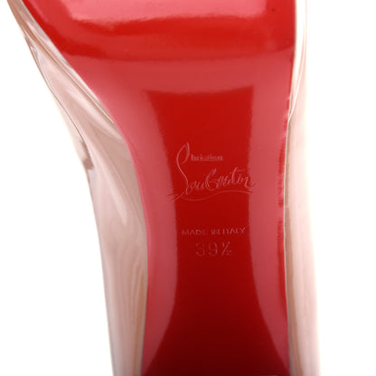 Christian Louboutin Patent Kabetts 100 Pumps 39.5 Nude 9 of 10
