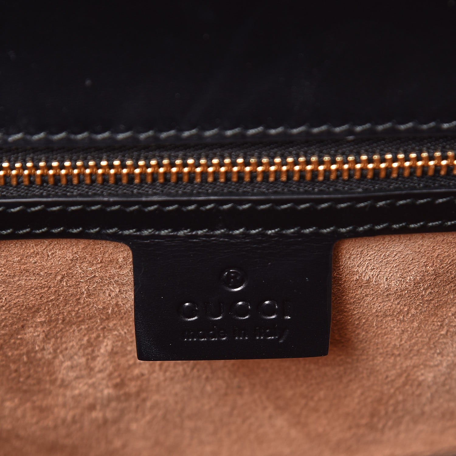 Gucci Calfskin Small Sylvie Shoulder Bag Black 6 of 7