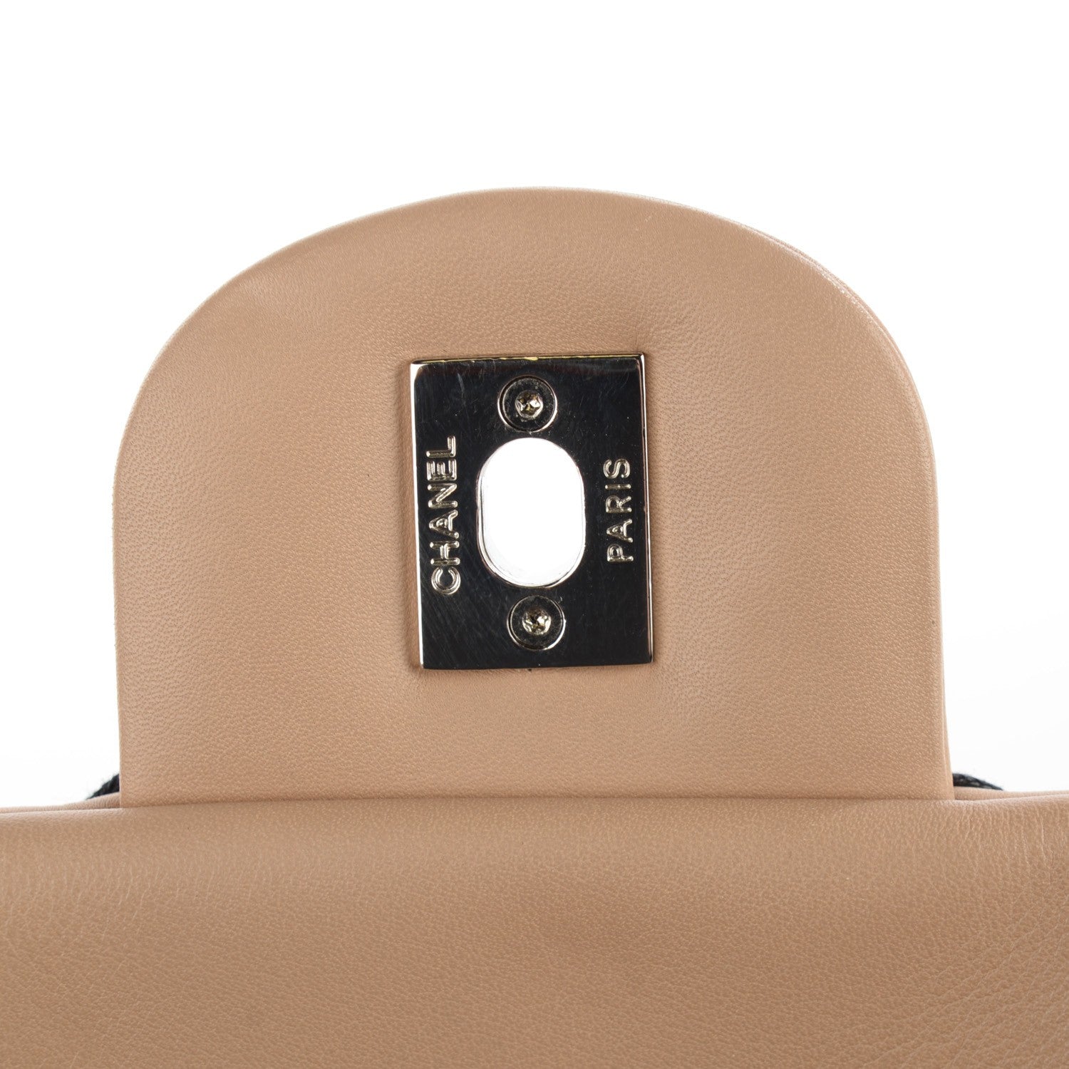 Chanel Lambskin Jumbo Canebiers Net Flap Biege 8 of 8