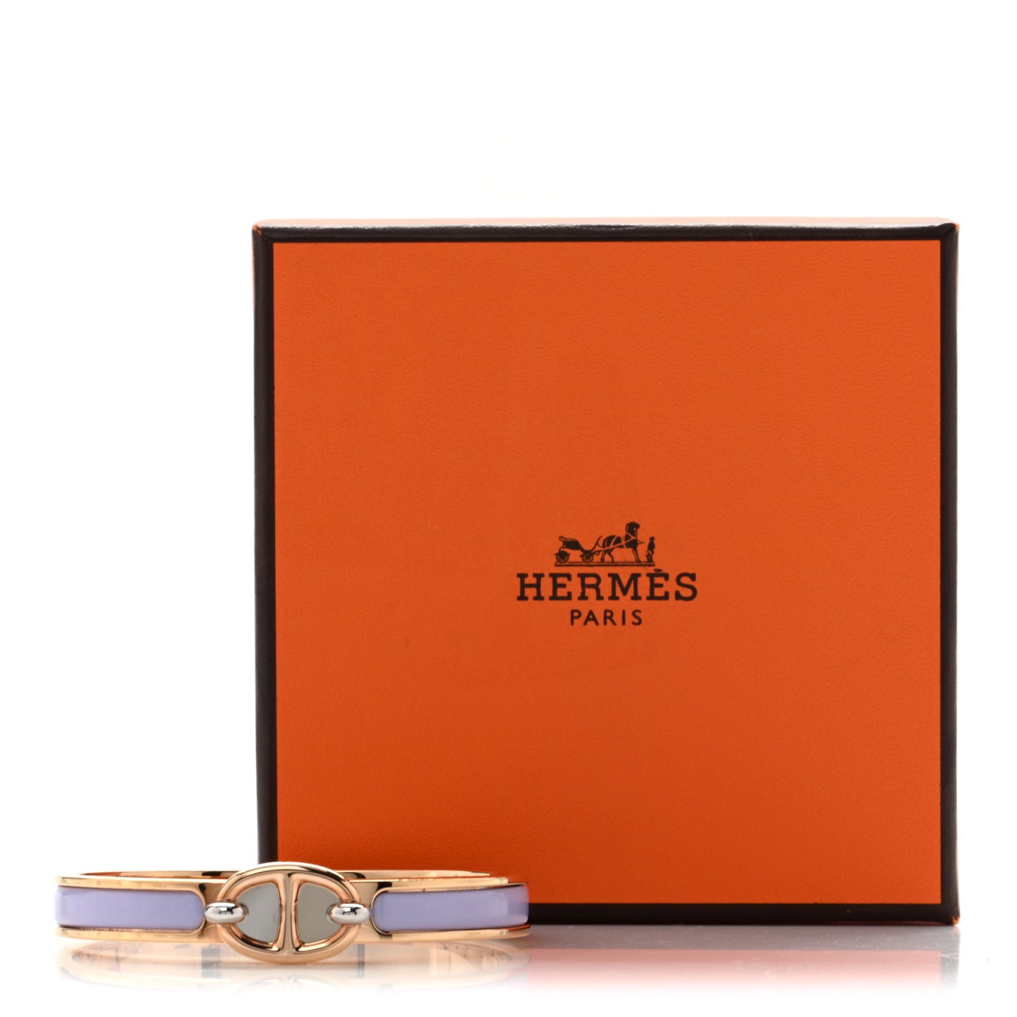 Enamel Mini Clic Chaine d'Ancre Bracelet GM Parme