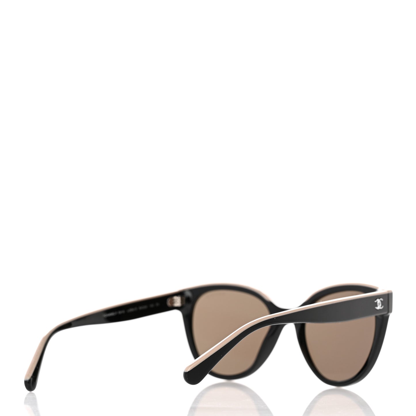 Acetate CC Butterfly Sunglasses 5414 Black Beige