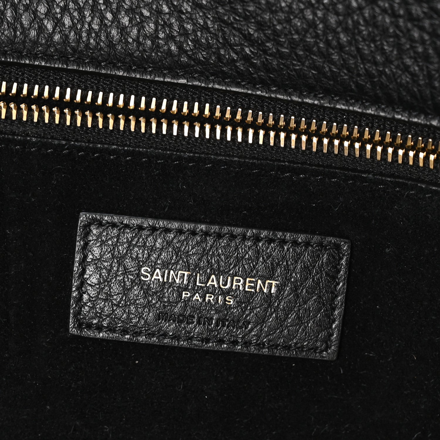Saint Laurent Grained Deerskin Bea Tote Black 6 of 10
