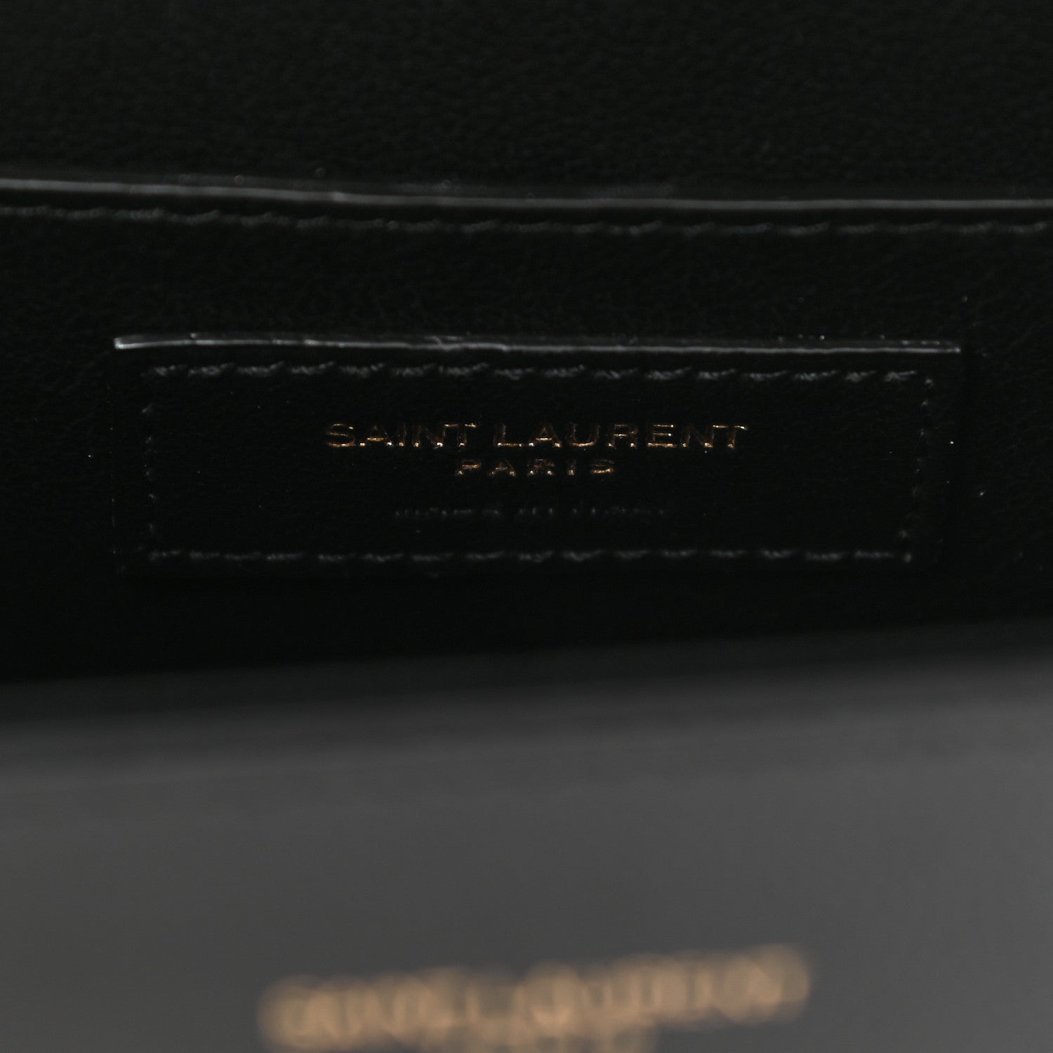 Saint Laurent Grain de Poudre Mini Classic Monogram Cassandra Top Handle Black 6 of 10