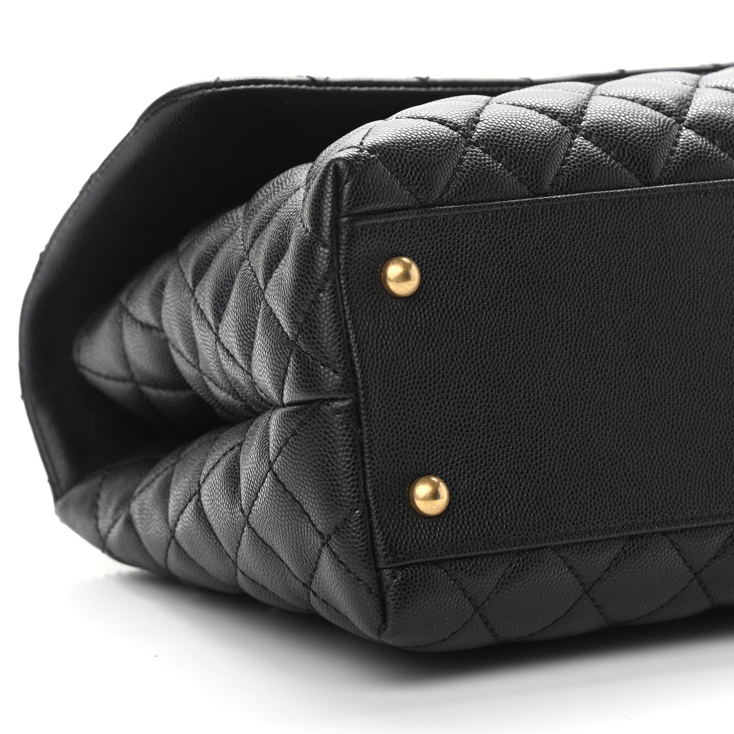 Chanel Caviar Quilted Medium Coco Handle Flap Black 9 of 11