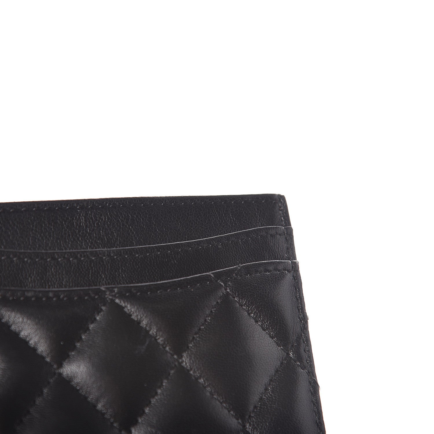 Chanel Lambskin Quilted Card Holder Black 9 of 13