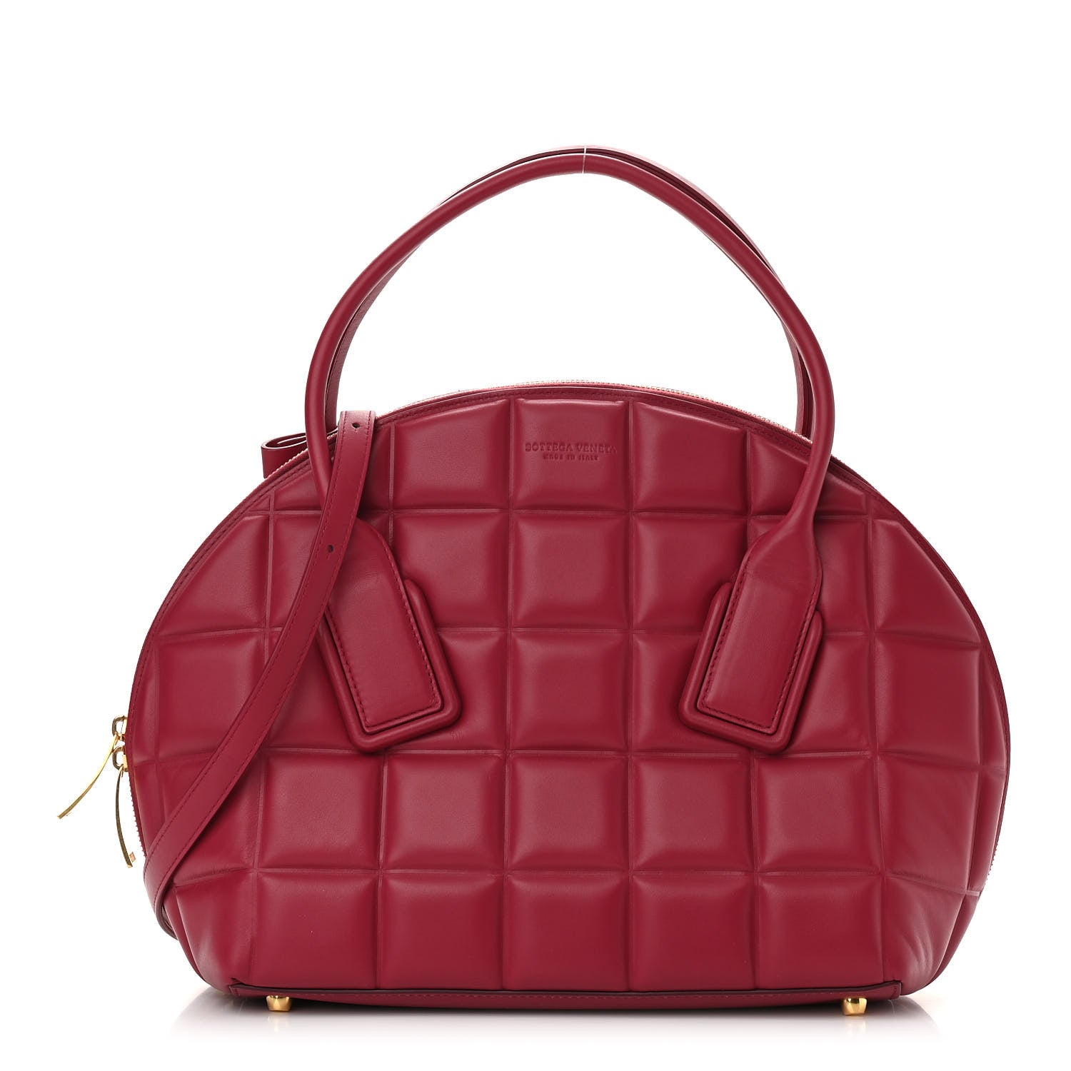 Bottega Veneta Butter Calfskin Padded Swoop Amaranto 1 of 9
