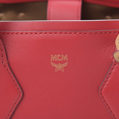 MCM Calfskin Medium Neo Park Avenue Milla Tote Ruby Red 6 of 10