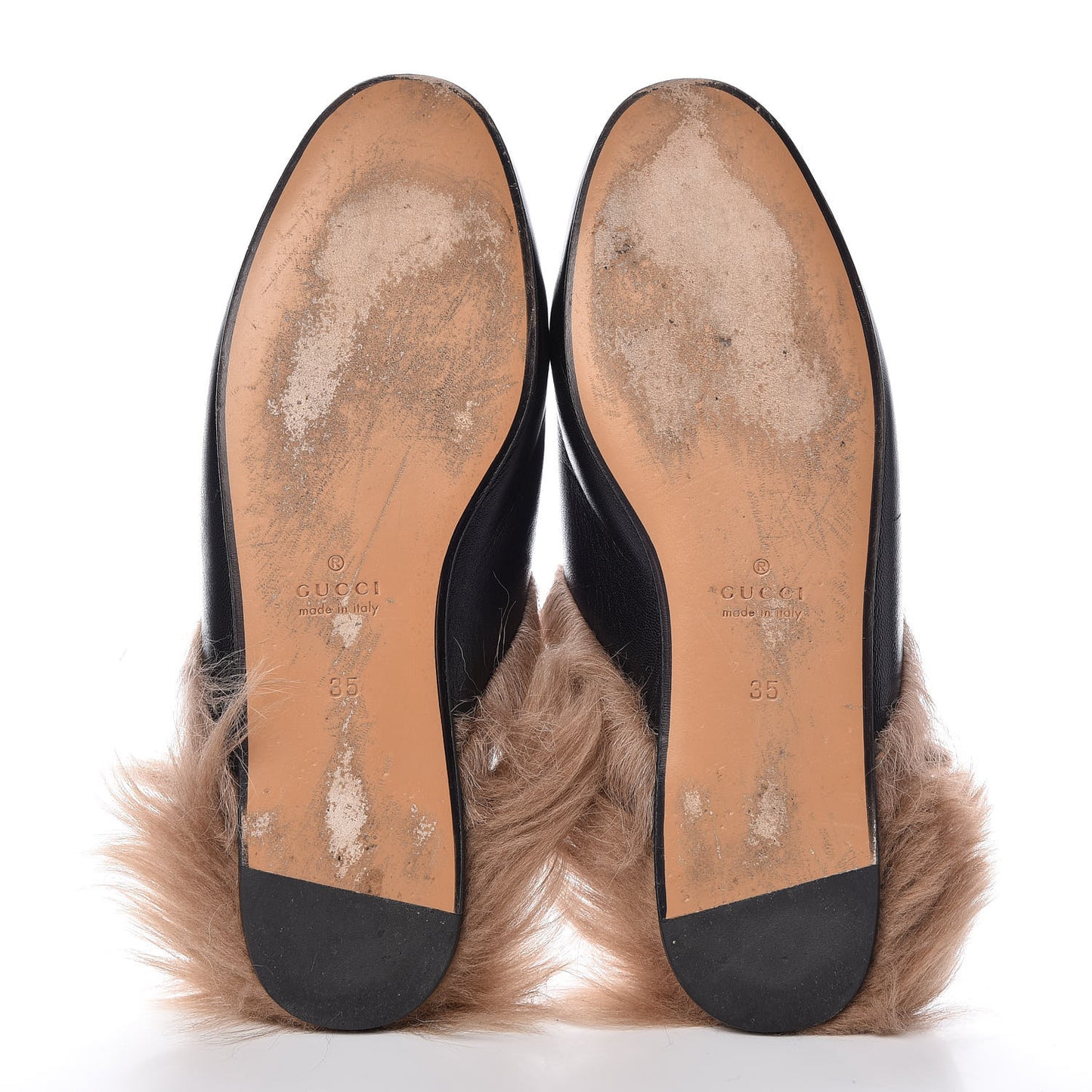 Malaga Kid Fur Crystal Dragon Embroidered Womens Princetown Slippers 35 Black