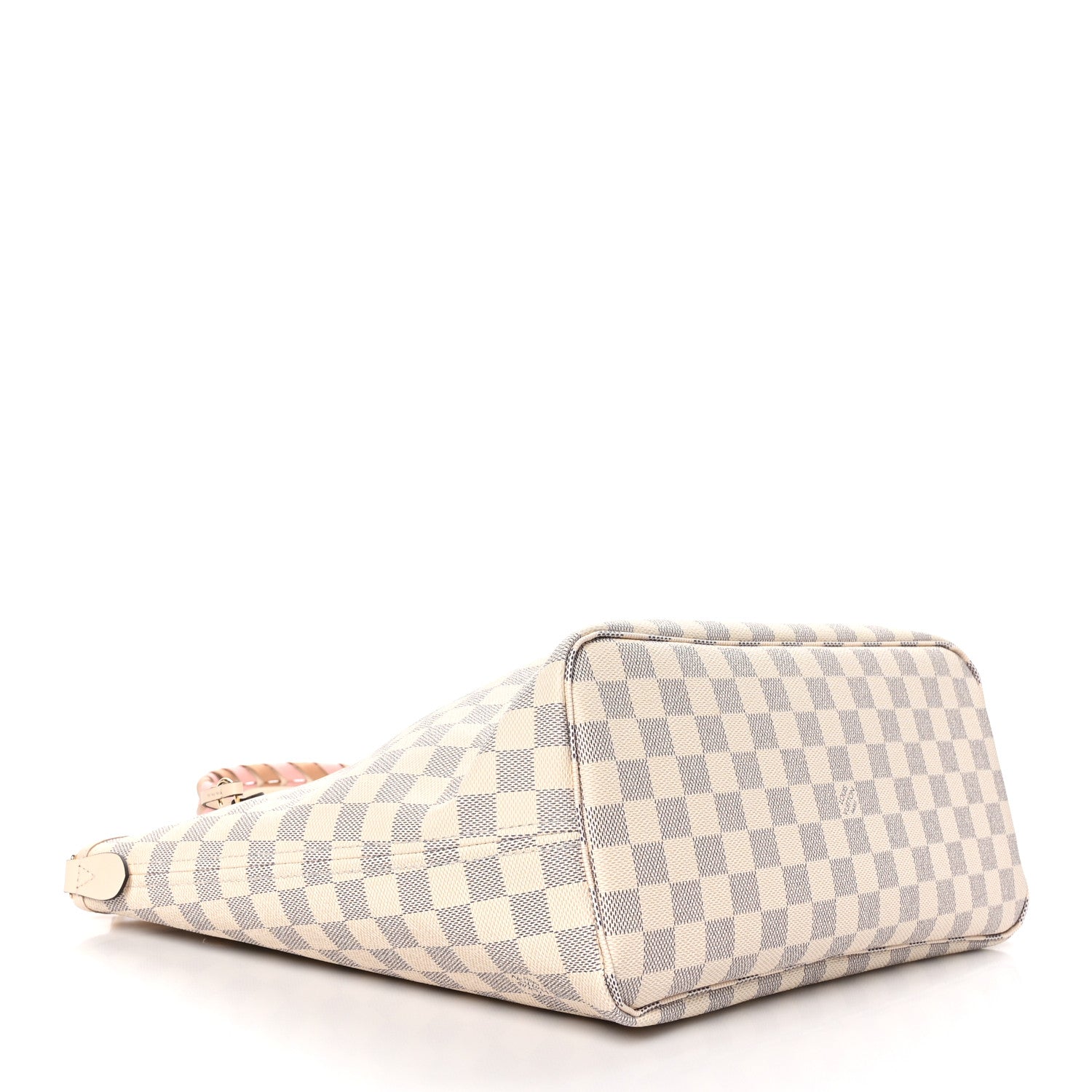 Louis Vuitton Damier Azur Braided Neverfull MM Pink 5 of 10