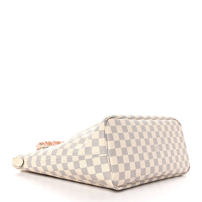 Louis Vuitton Damier Azur Braided Neverfull MM Pink 5 of 10
