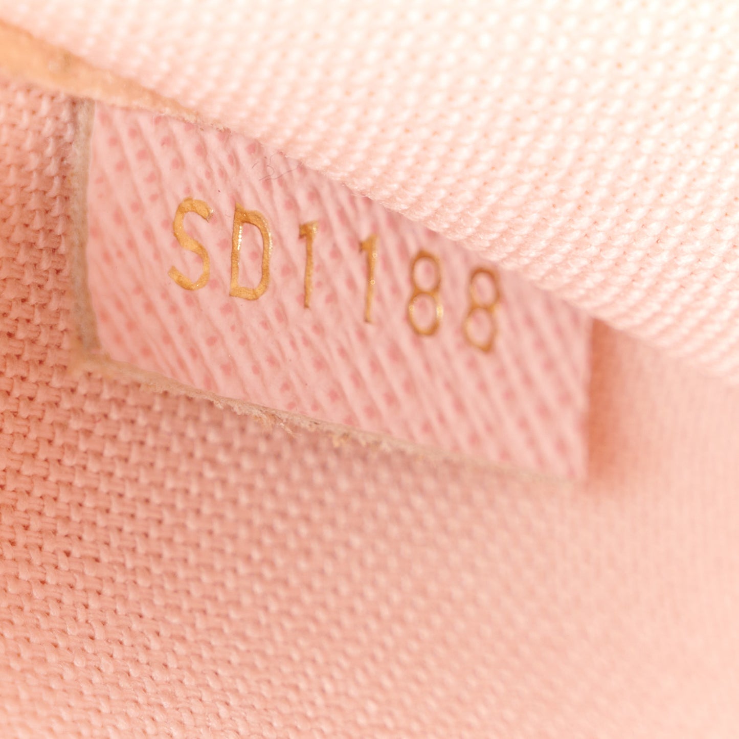 Damier Azur Pochette Felicie Chain Wallet Rose Ballerine