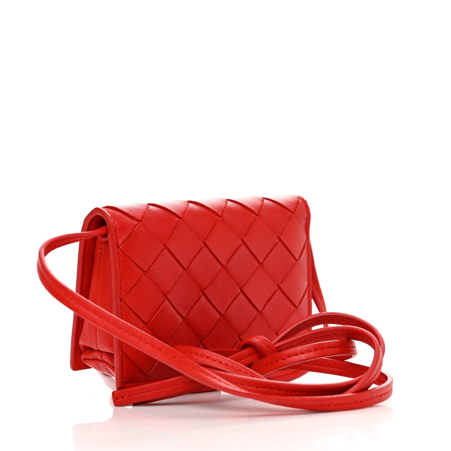 Nappa Intrecciato Mini Wallet Bag Nail Polish
