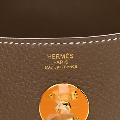Hermes Taurillon Clemence Lindy 26 Etoupe 6 of 9