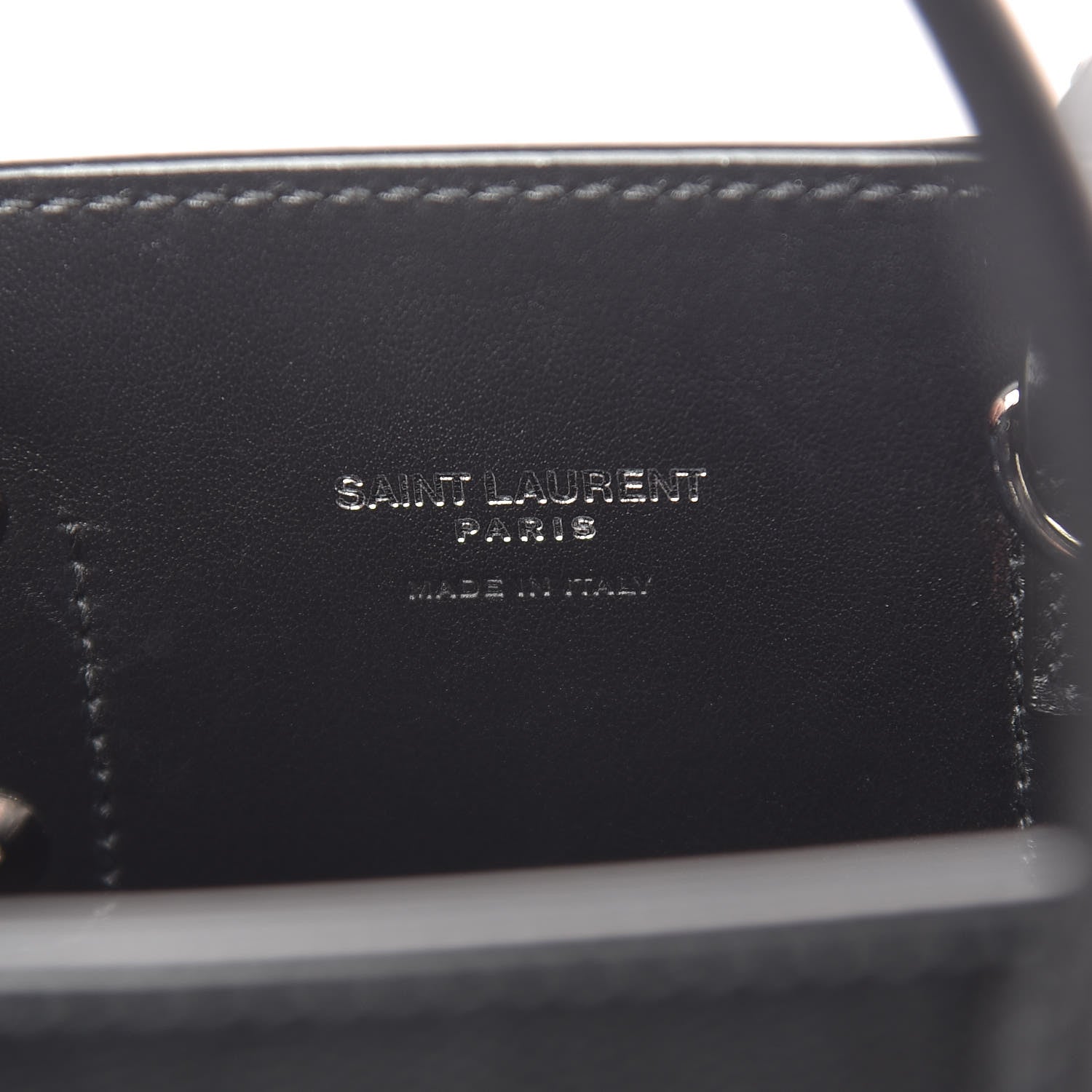 Saint Laurent Grained Calfskin Nano Sac De Jour Black 6 of 10