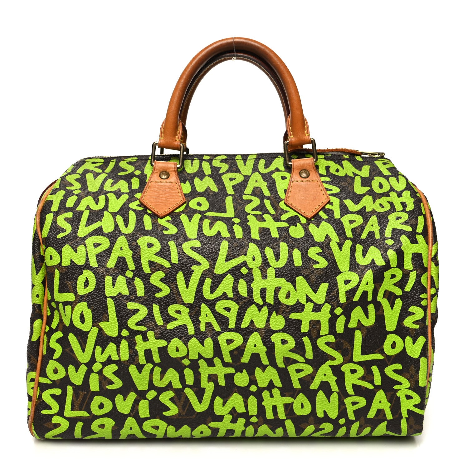 Louis Vuitton Monogram Graffiti Speedy 30 Green 1 of 13