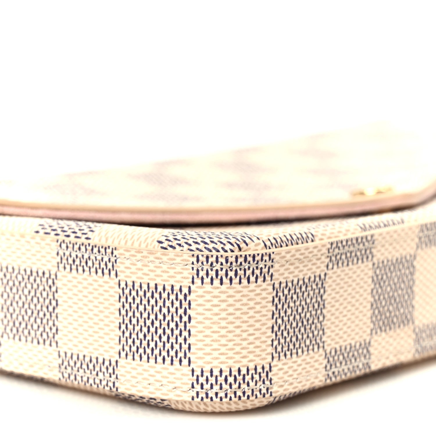 Louis Vuitton Damier Azur Pochette Felicie Chain Wallet Rose Ballerine 12 of 14