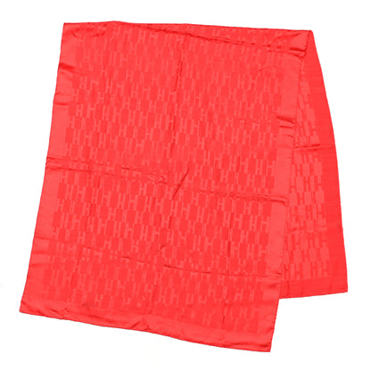 Hermes Silk Wool Faconnee Grand H Scarf Rouge Vif 2 of 4