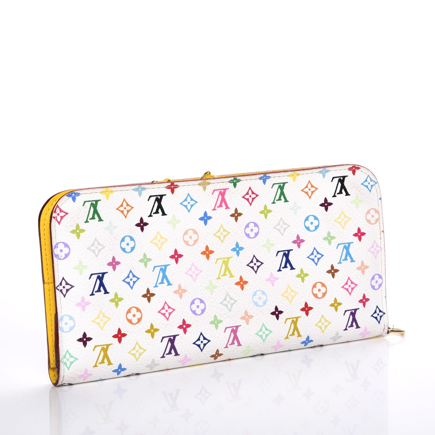 Louis Vuitton Monogram Multicolor Insolite Wallet White Citron 3 of 7