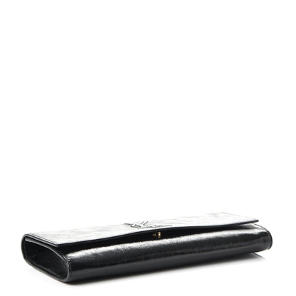Saint Laurent Textured Patent Monogram Small Belle De Jour Clutch Black 4 of 7