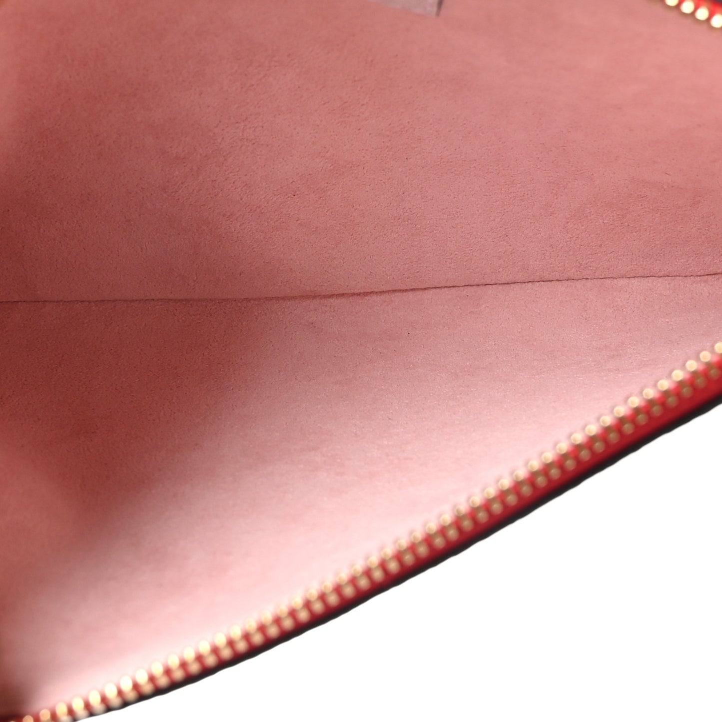 Monogram Giant Double Zip Pochette Rouge