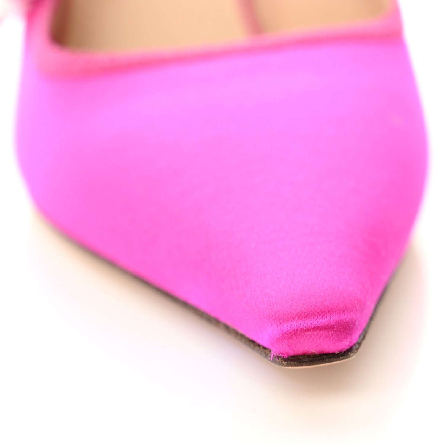 Christian Dior Satin Ribbon Embroidered J'Adior Slingback 65mm Pumps 37.5 Rani Pink 10 of 14