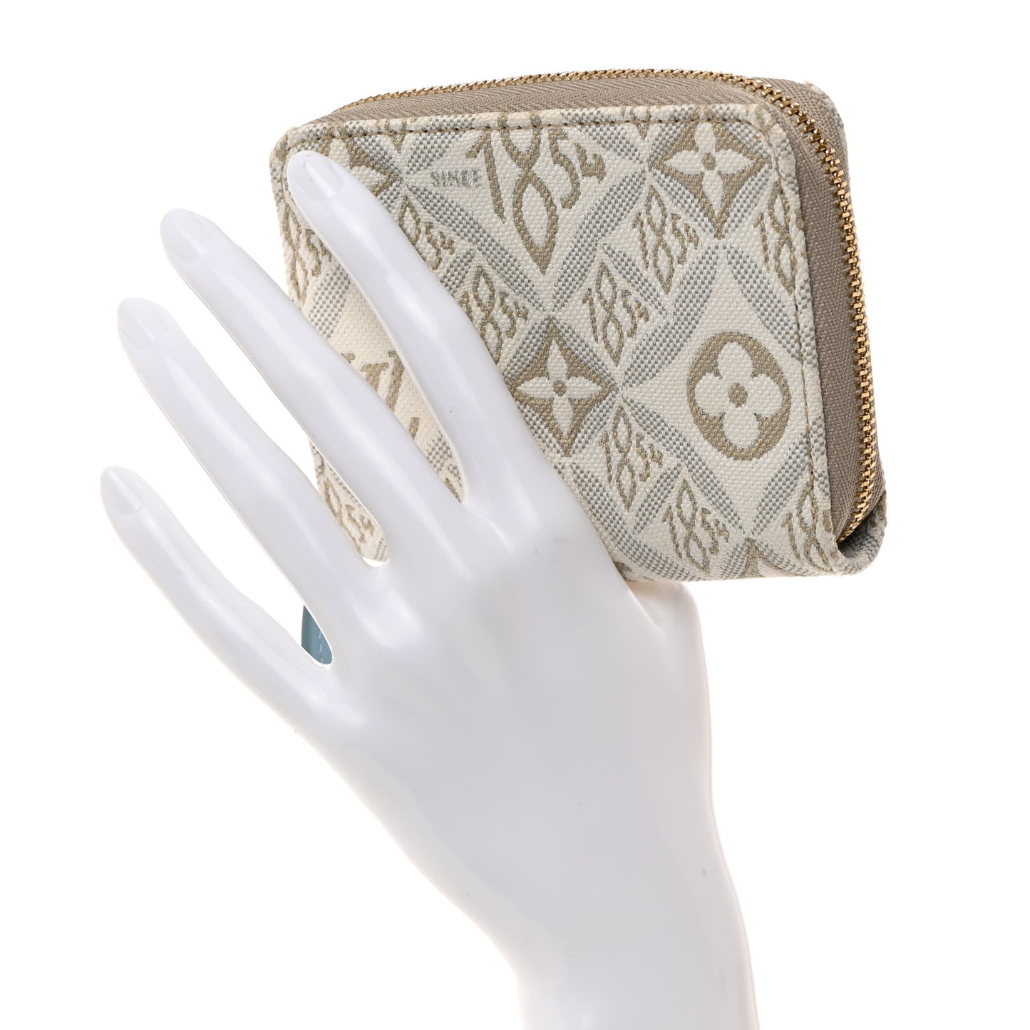 LOUIS VUITTON Jacquard Since 1854 Zippy Coin Purse Blue