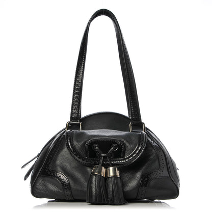 Celine Goatskin Tassel Shoulder Bag Black 1 of 6