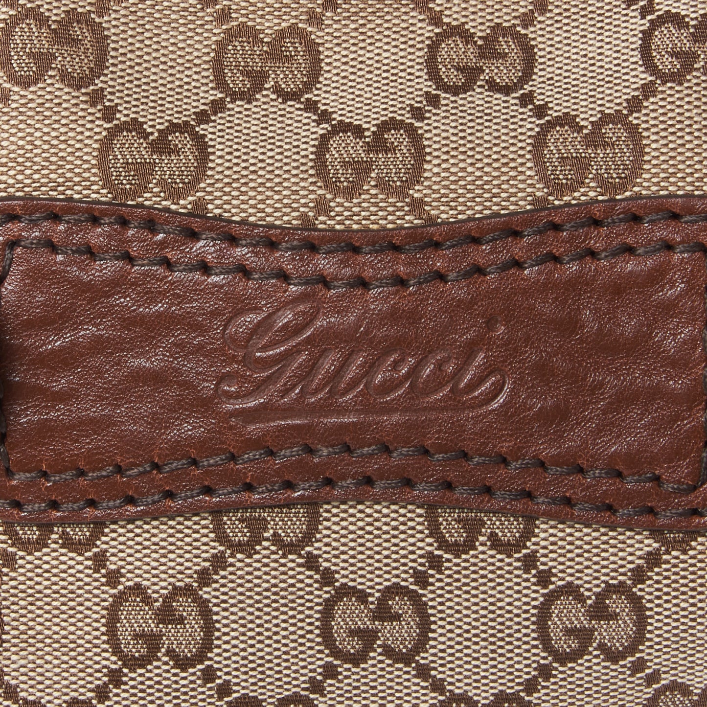 Monogram Medium Jockey Tote Dark Brown