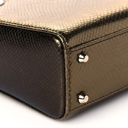 Christian Dior Metallic Lizard Mini Lady Dior Gold Silver 6 of 9