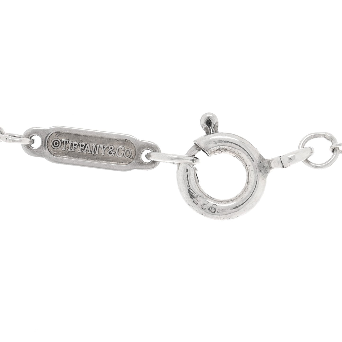 Sterling Silver Heart Lock Pendant Link Necklace