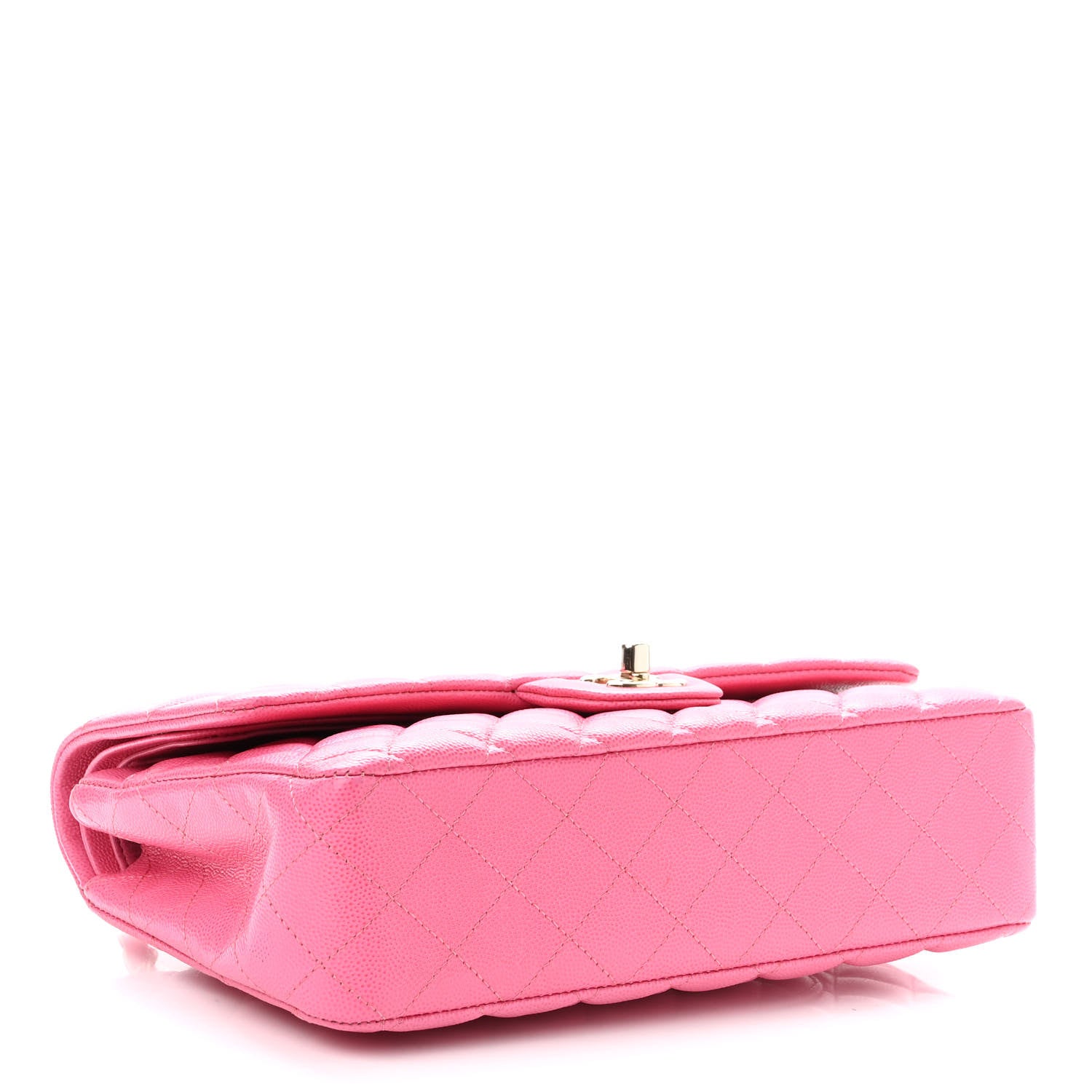 Chanel Caviar Quilted Medium Double Flap Pink 4 of 12